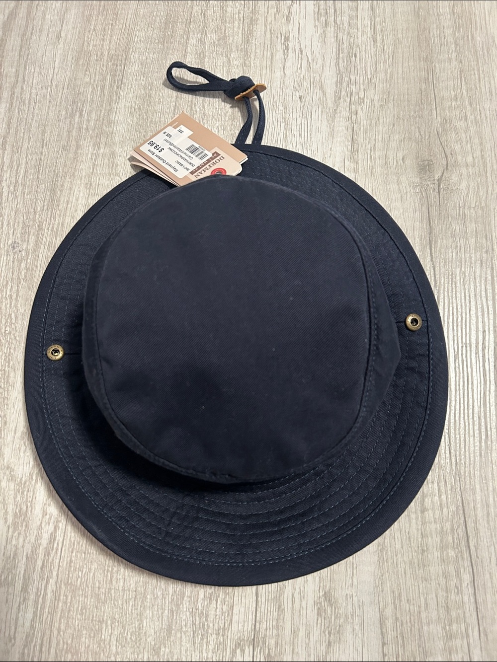 NWT Dorfman Hat Co. Garment Washed Bucket Hat SPF 50